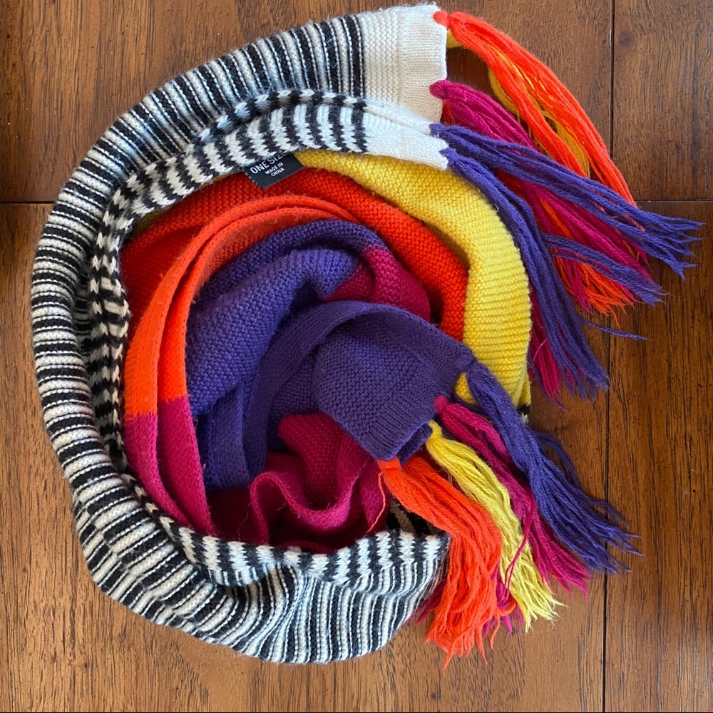 BLACK FRI $ DROP Funky colorful winter scarf!
